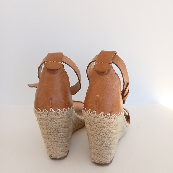 Dolce Vita Noor Espadrille Wedge Leather Sandals - Picture 7 of 11